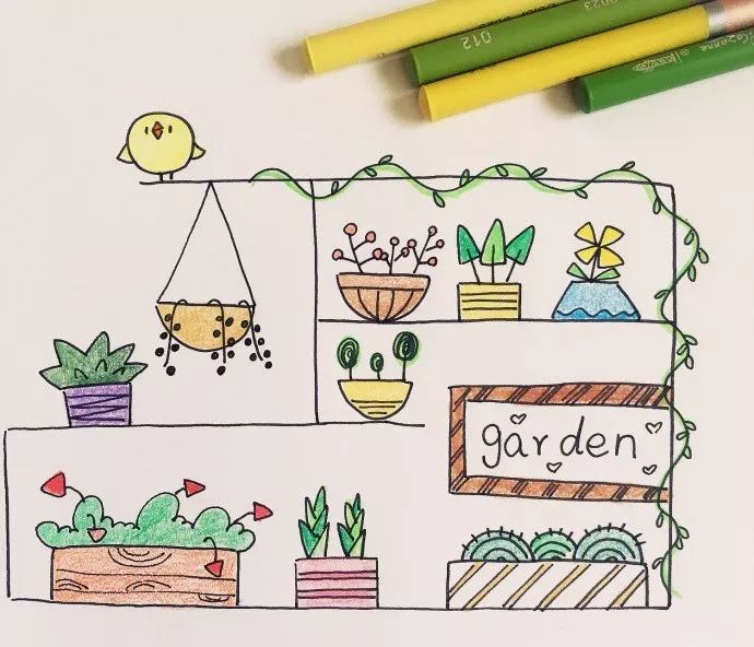 超可爱的简笔画手帐素材每一款萌物都不容错过