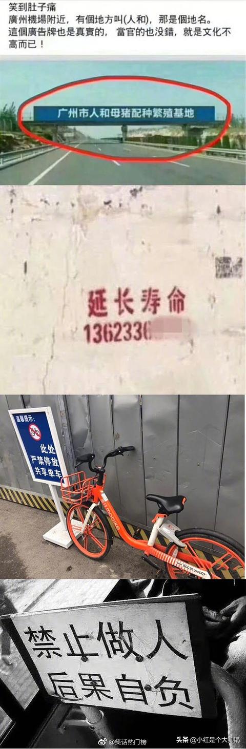 那些搞笑到令你难以忘怀的招牌和广告