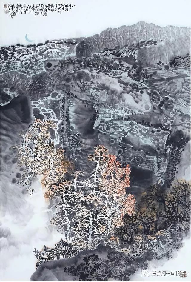 江显蛟山水画作品欣赏