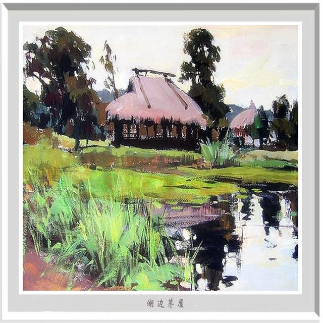 感悟自然 --- 陆琦水粉风景写生作品_油画