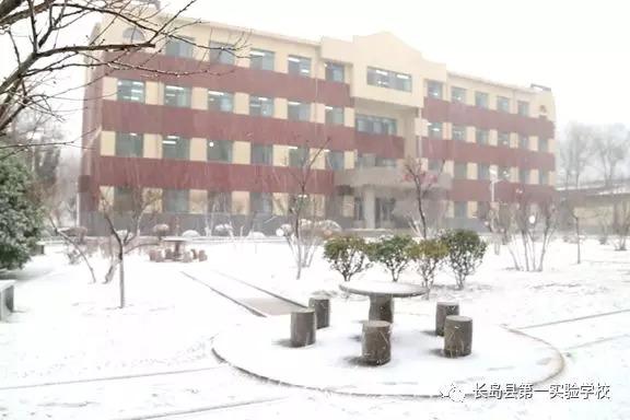 长岛第一实验学校：瑞雪满校园 行动暖人心(图1)