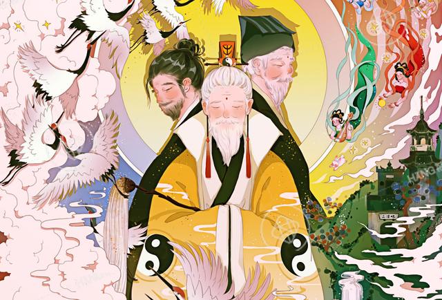 《搜神后记》记载,有一个叫丁令威的山东人,一生学道,最后乘鹤仙去