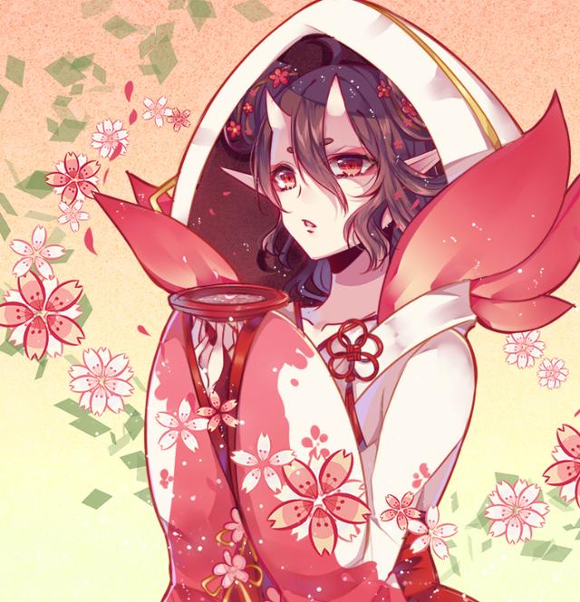 动漫美图欣赏:身穿华丽和服,多才多艺,仪态万千的小姑娘!_头像