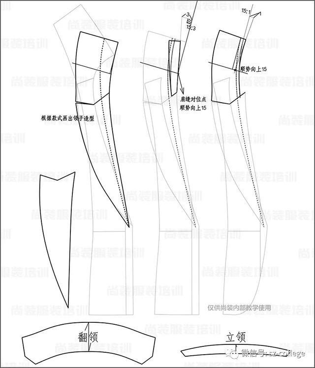 西服领子的缝制步骤图片