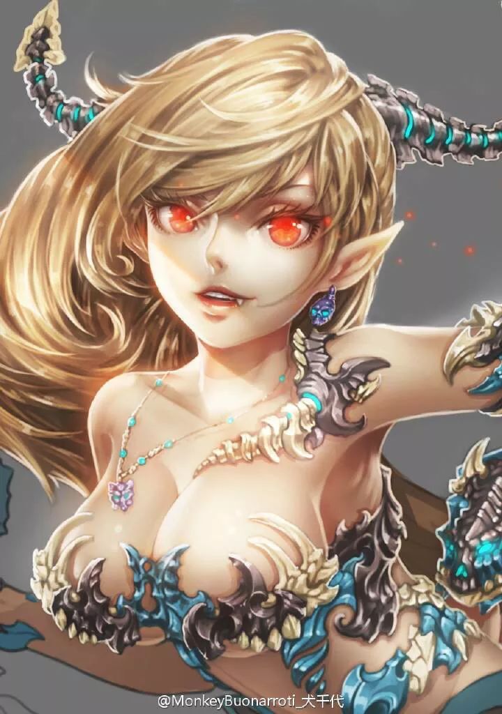 来自中国专注游戏原画设计的绘师犬千代