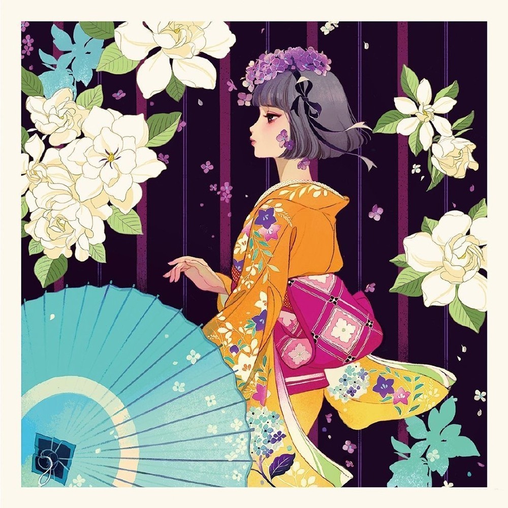 和服穿搭指南:他笔下的和风美少女插画,张张让人沉沦