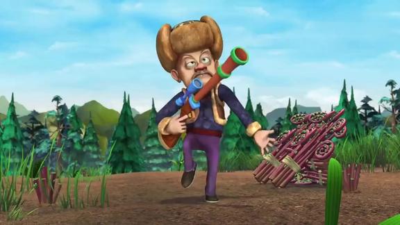 熊出没:光头强找到了一片蕨菜地,不光填饱肚子还能赚钱