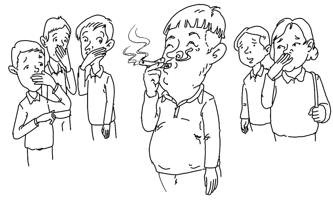 戒烟的简笔画图片