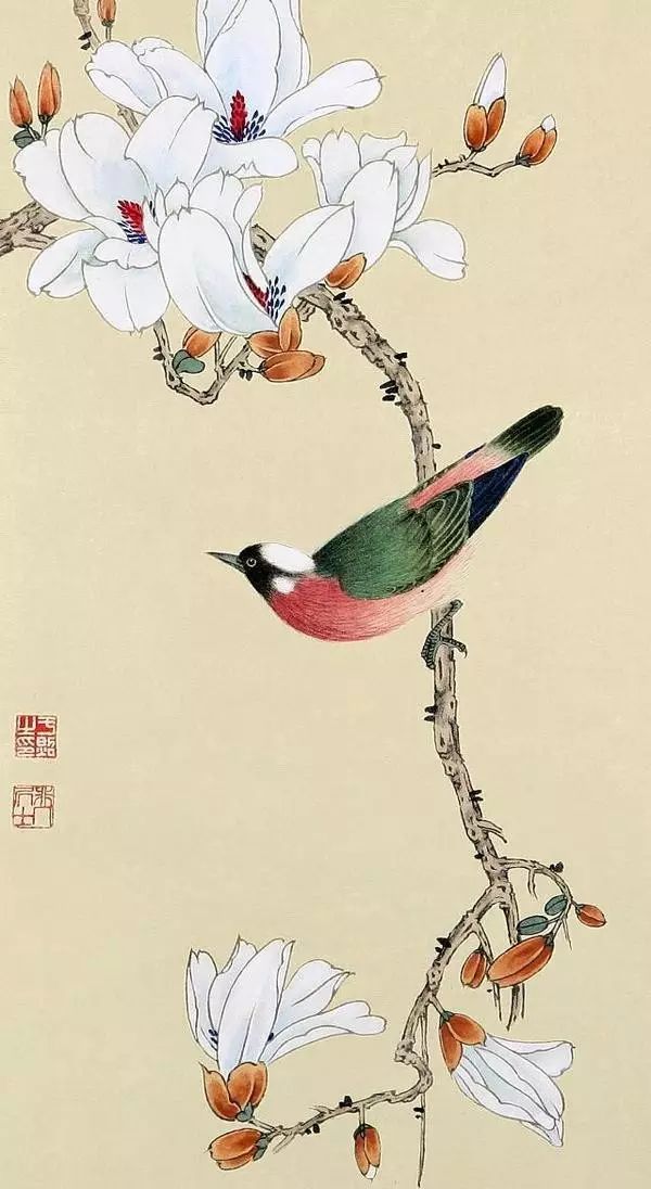 工笔画与"写意画"对称.