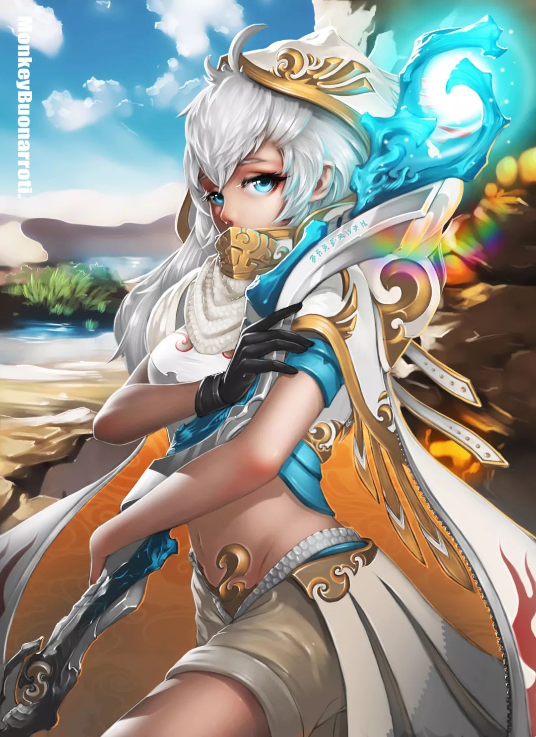 来自中国专注游戏原画设计的绘师犬千代