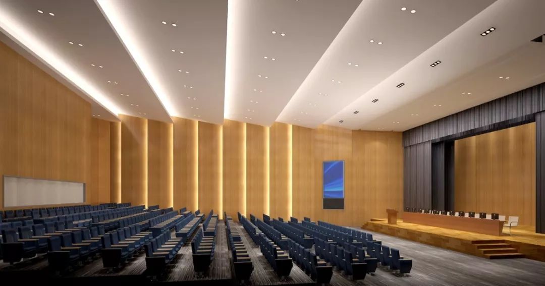 学术报告厅效果图↑针对体育馆室内篮球场,音乐舞蹈教室,学术报告厅等