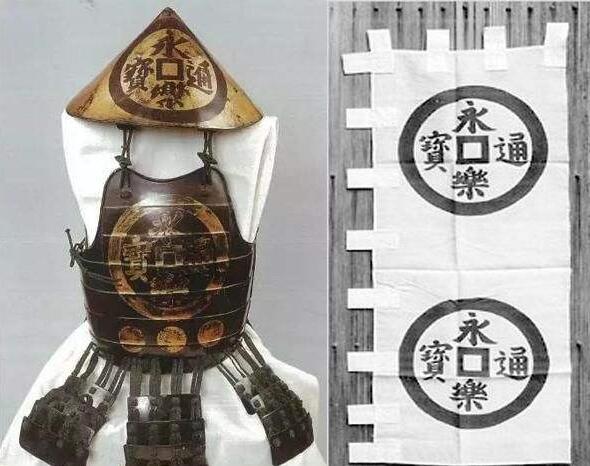 上杉谦信的"毘字旗"则在宣扬他是佛教神明"毗沙门天"转世,而织田信长