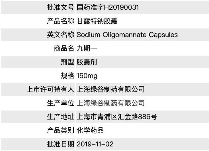 甘露特钠胶囊成分图片