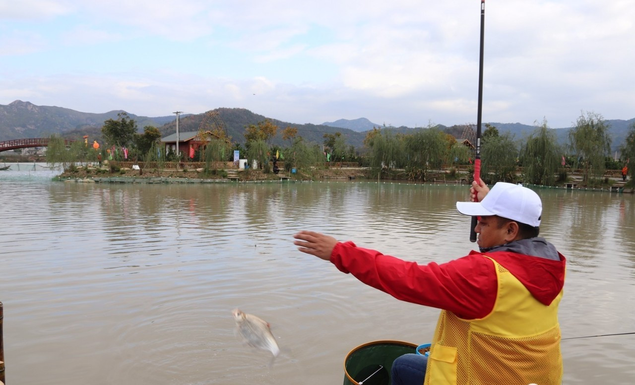 休闲垂钓是现代都市人常选择去农村的一种消遣方式,越来越多的人爱上
