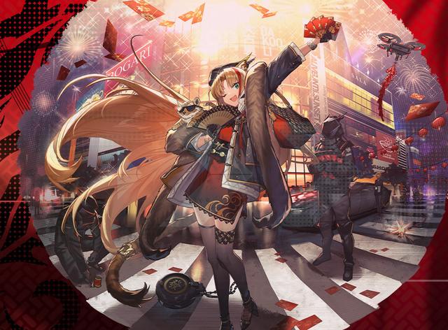 明日方舟诗怀雅春节皮肤超级富婆硬核过年红包遍地扔烟花随手放