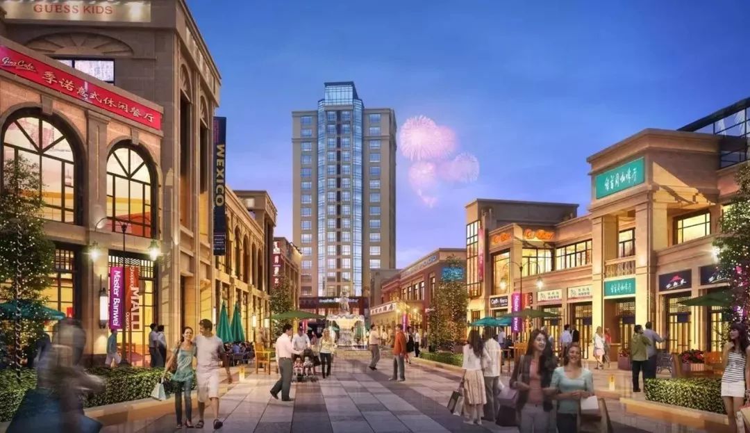 资源集聚商业氛围浓厚,铺铺临街步步生金意向图合肥宝能城社区街铺,地