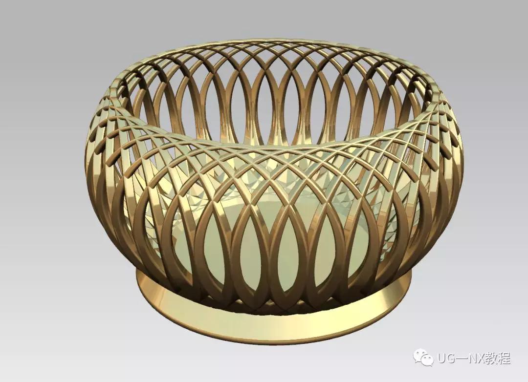 ug建模一个创意花篮掌握思路就很简单了