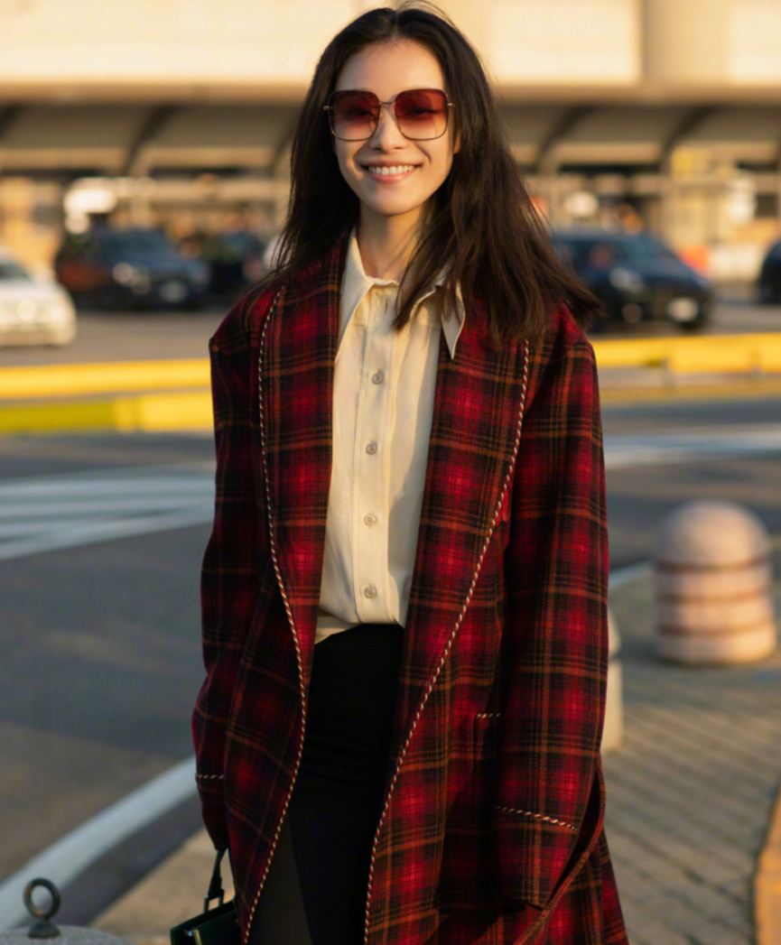 倪妮的冬季穿搭法则大衣贴身不惧寒冷时尚保暖全都要