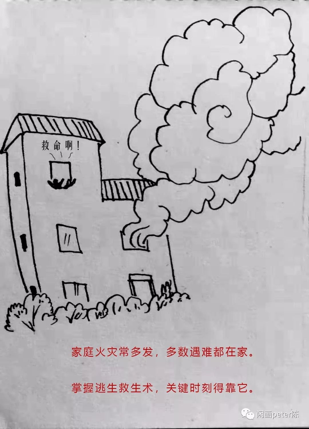 如果火災防不住那麼你得會逃生