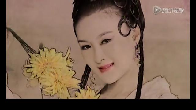 画中女妖向两个人吐露舌头献媚孟龙潭都快被迷晕了