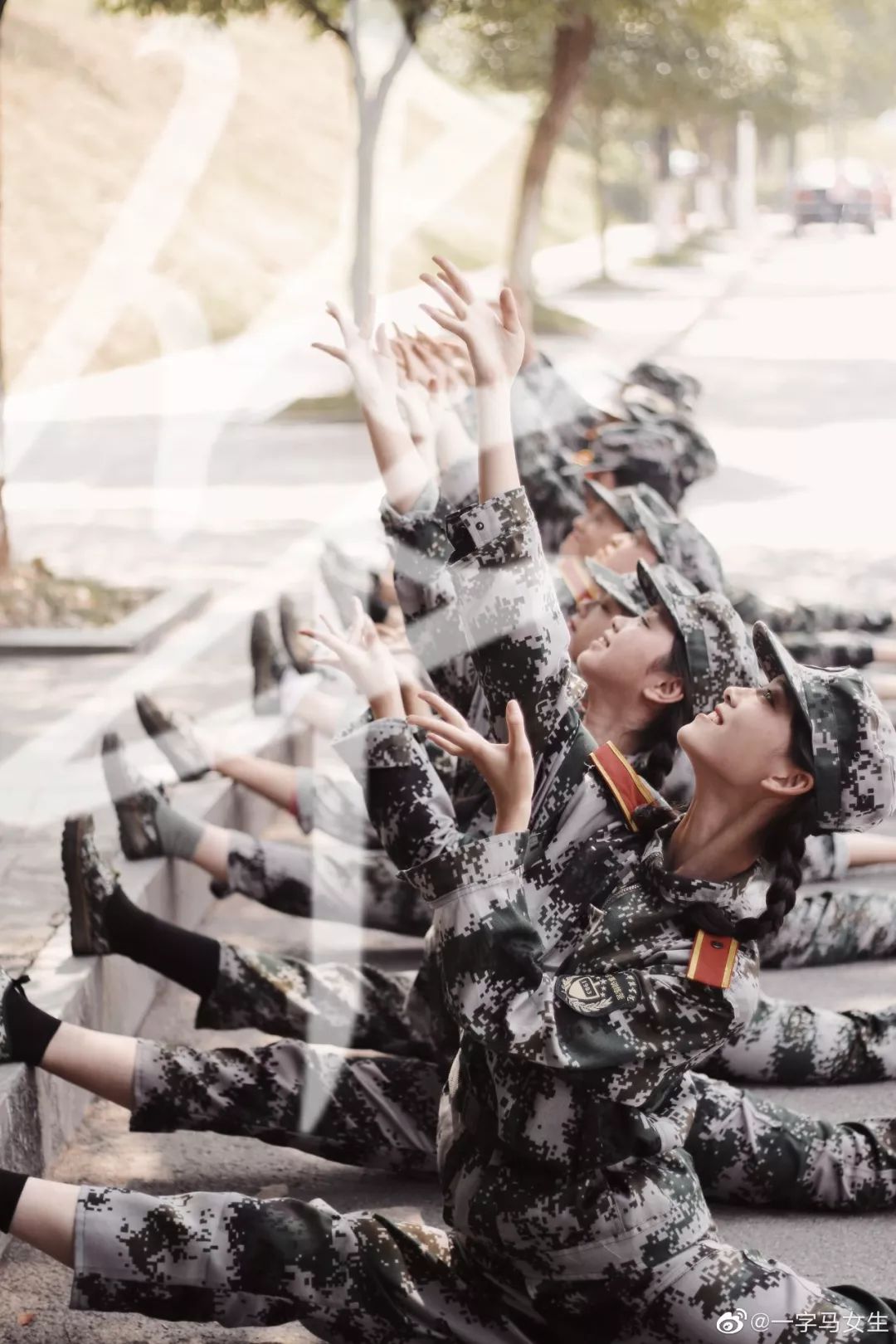 舞蹈生的军训,超美