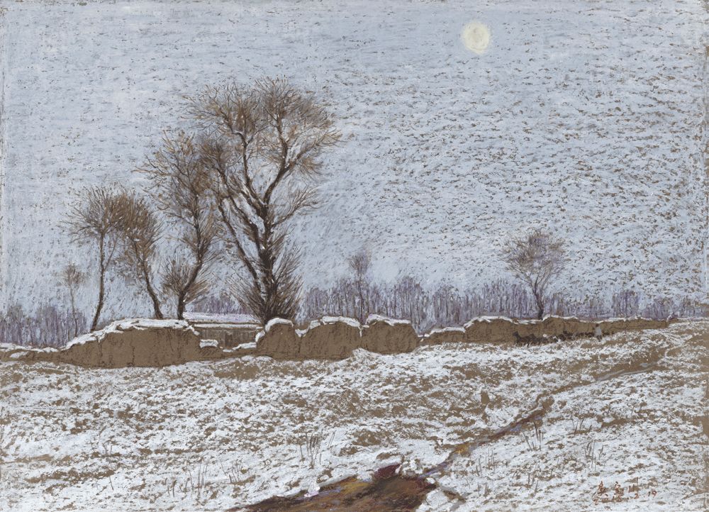 后学院走进工作室翁凯旋侯宝川雪景画2020