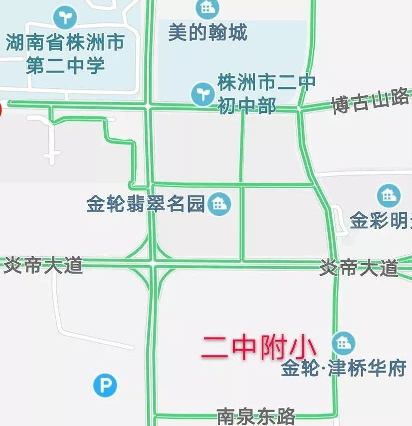 株洲二中地图图片