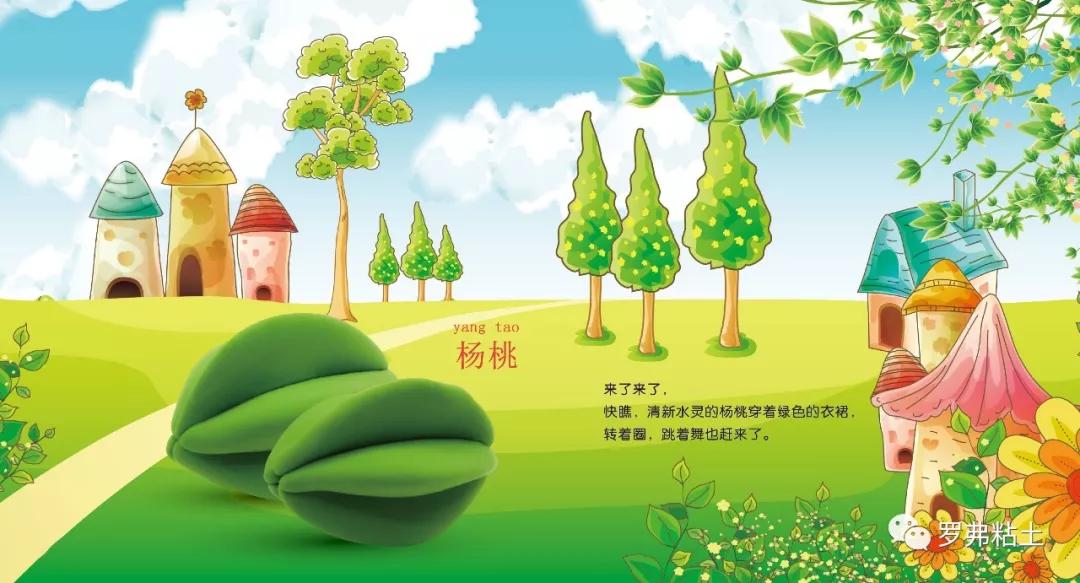 罗弗超轻粘土教程水果王国杨桃