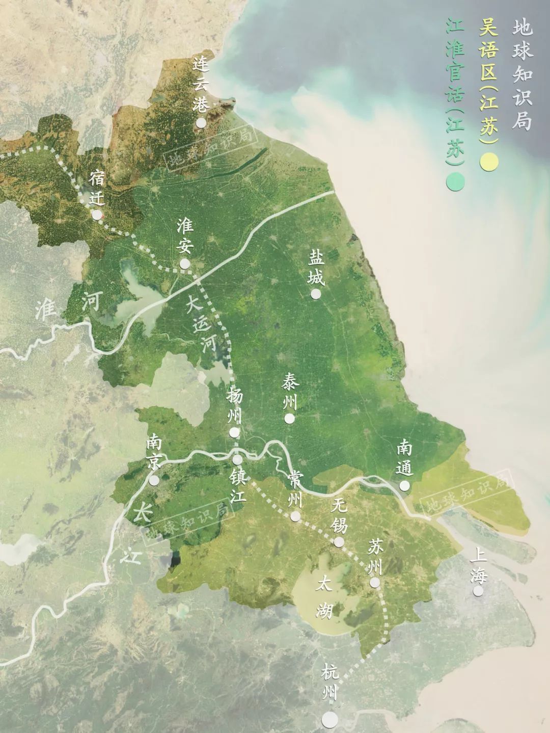 江苏省地形地势地貌图图片