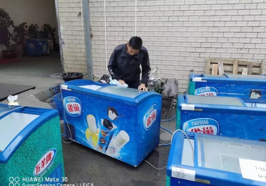 新年新气象47台冷柜一天之内焕然一新