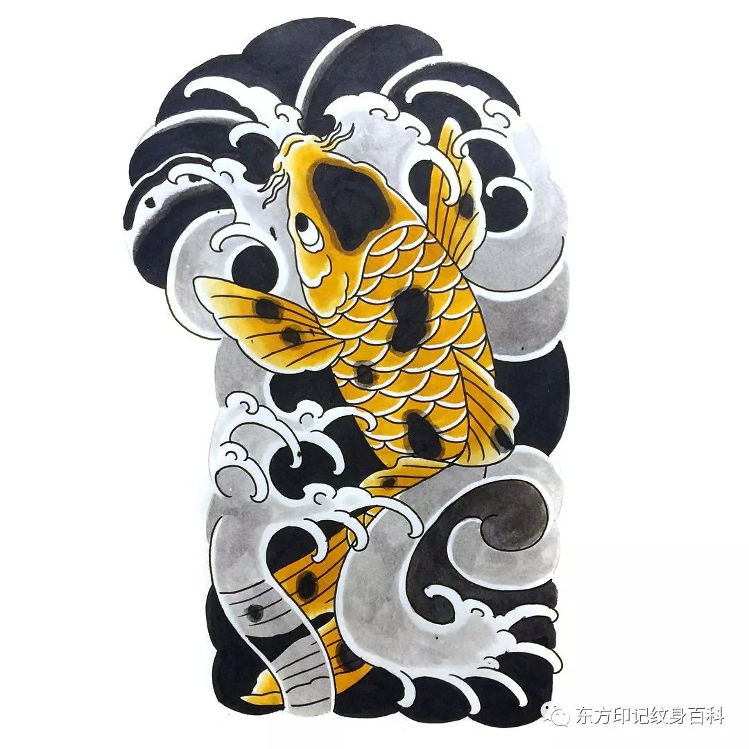 纹刺在脸部,大约在公元前300年前,神话中的英雄和武士常在身上纹鲤鱼