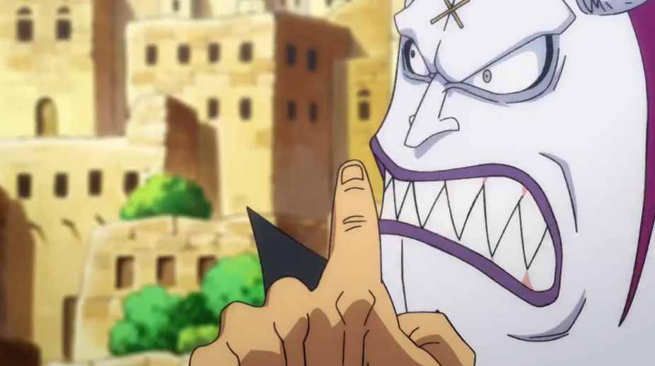 黑胡子手下的小喽啰肯定是打不过莫利亚的,当莫利亚捡起一名杂鱼询问