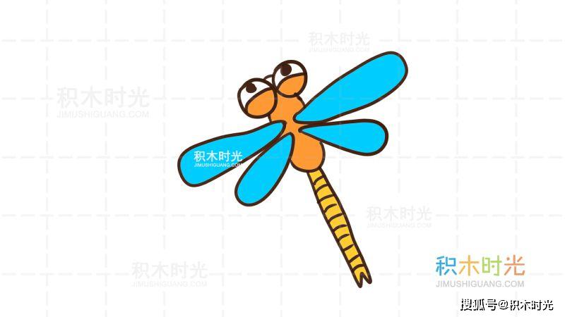 如何绘画蜻蜓简笔画幼儿园小朋友最喜欢的彩色简笔画
