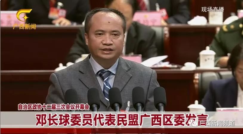 邓长球委员代表民盟广西区委作关于四,搭建生猪网上交易模式及平台
