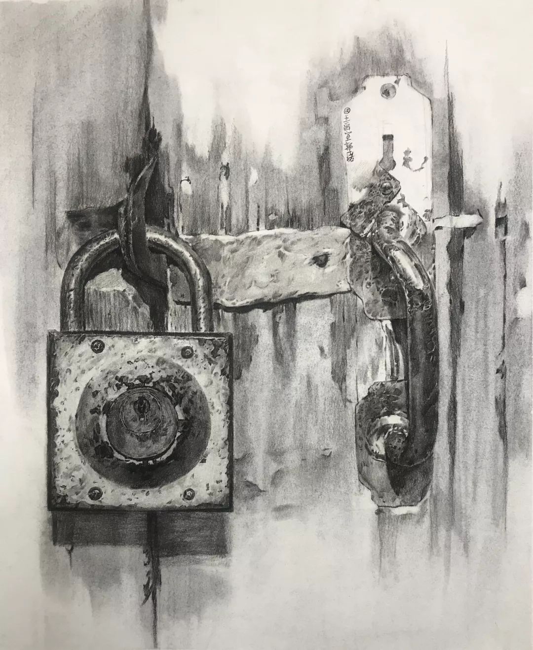 尽精微致广大黄公望高中高一年级精微素描作品线上展