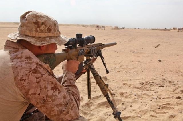 盛行于美军的半自动利器 m110狙击步枪