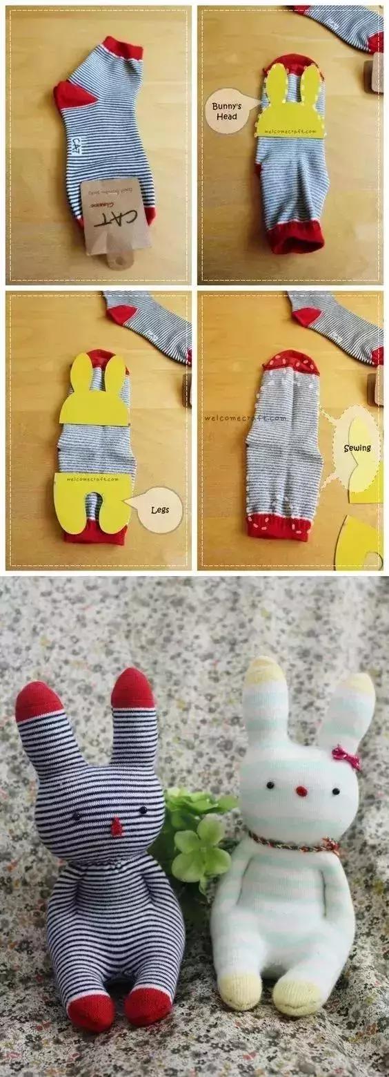 袜子做布娃娃的方法图片