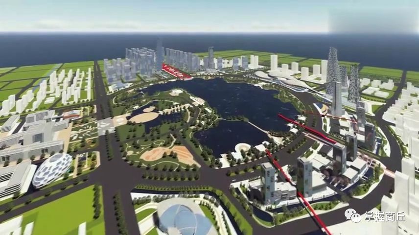 自豪日月湖cbd高清规划大片曝光商丘秒变大都市
