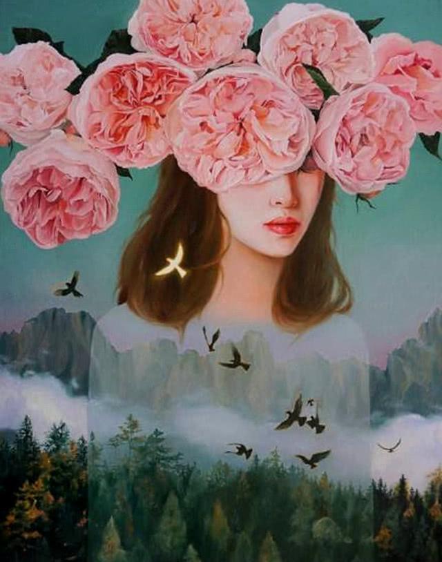 "画油画最好看的姑娘"赵小黎,绘画水准如何?