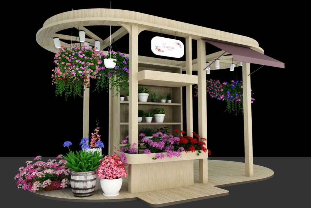 摊位数量共约350个,其中特设特展摊位13个,除提供高档花卉,阳台布置