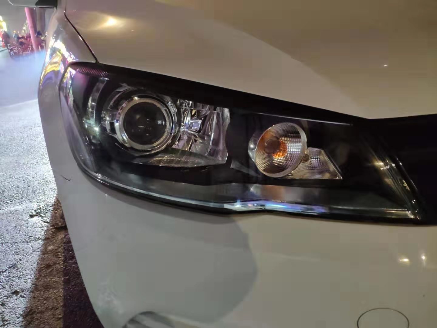 捷达改车灯石家庄刀疤超改装大众捷达车灯升级车灯透镜大灯总成