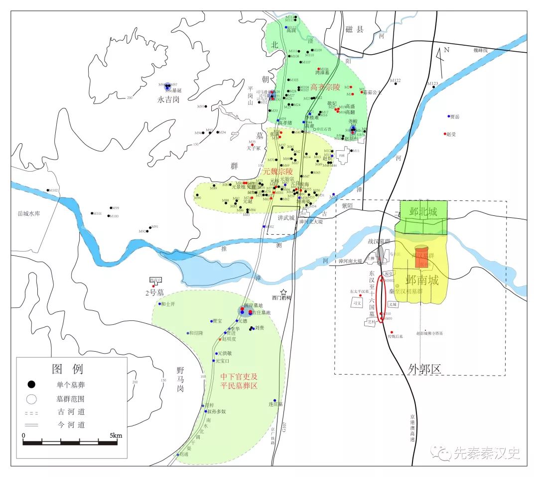 曹魏邺城平面图高清图片