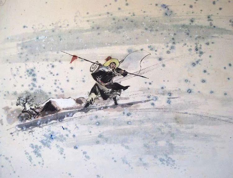 水浒故事之一《风雪山神庙》_林冲