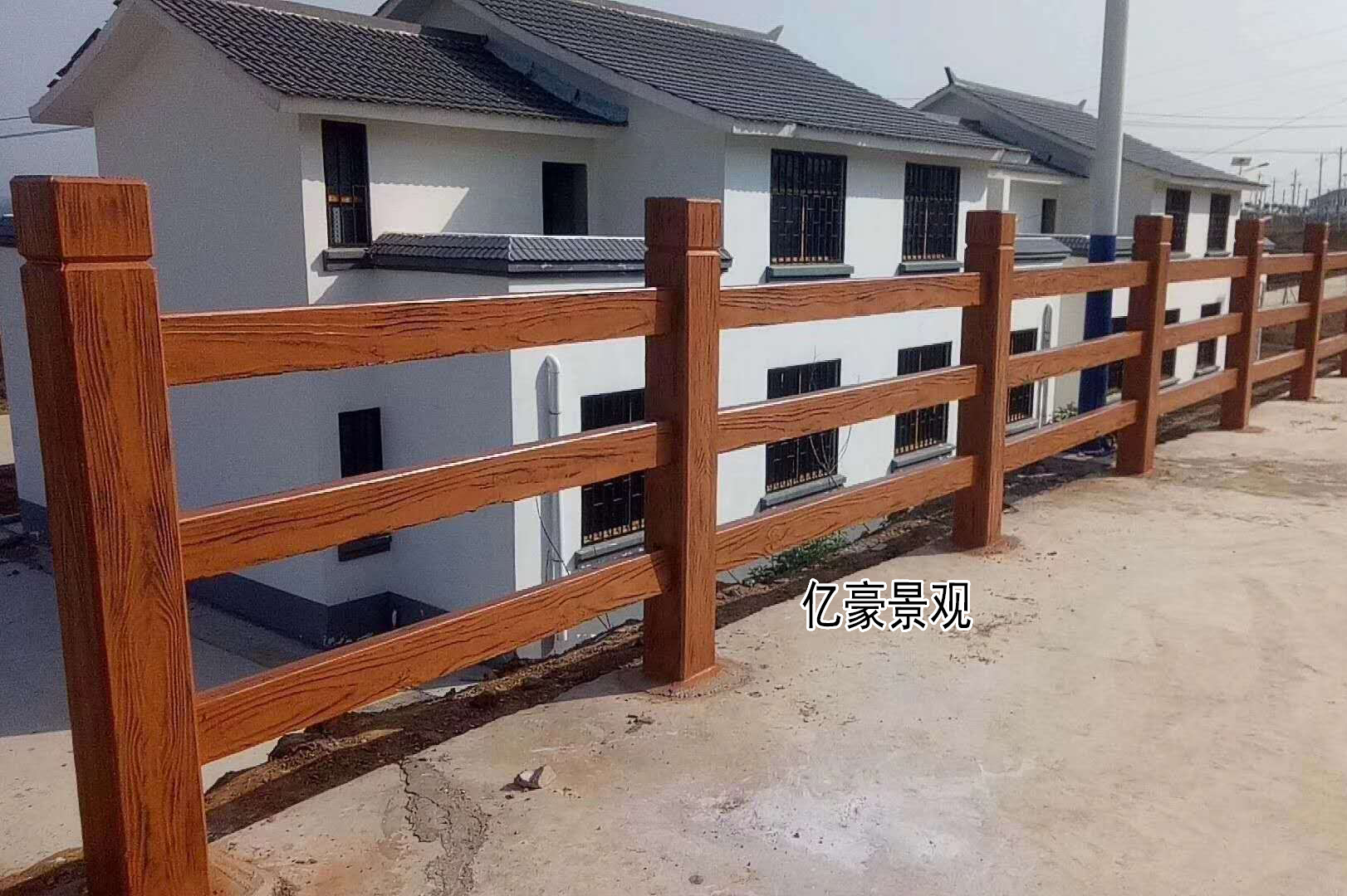 广东仿木栏杆招标项目工程,广东白云区公园环境提升工程仿木护栏