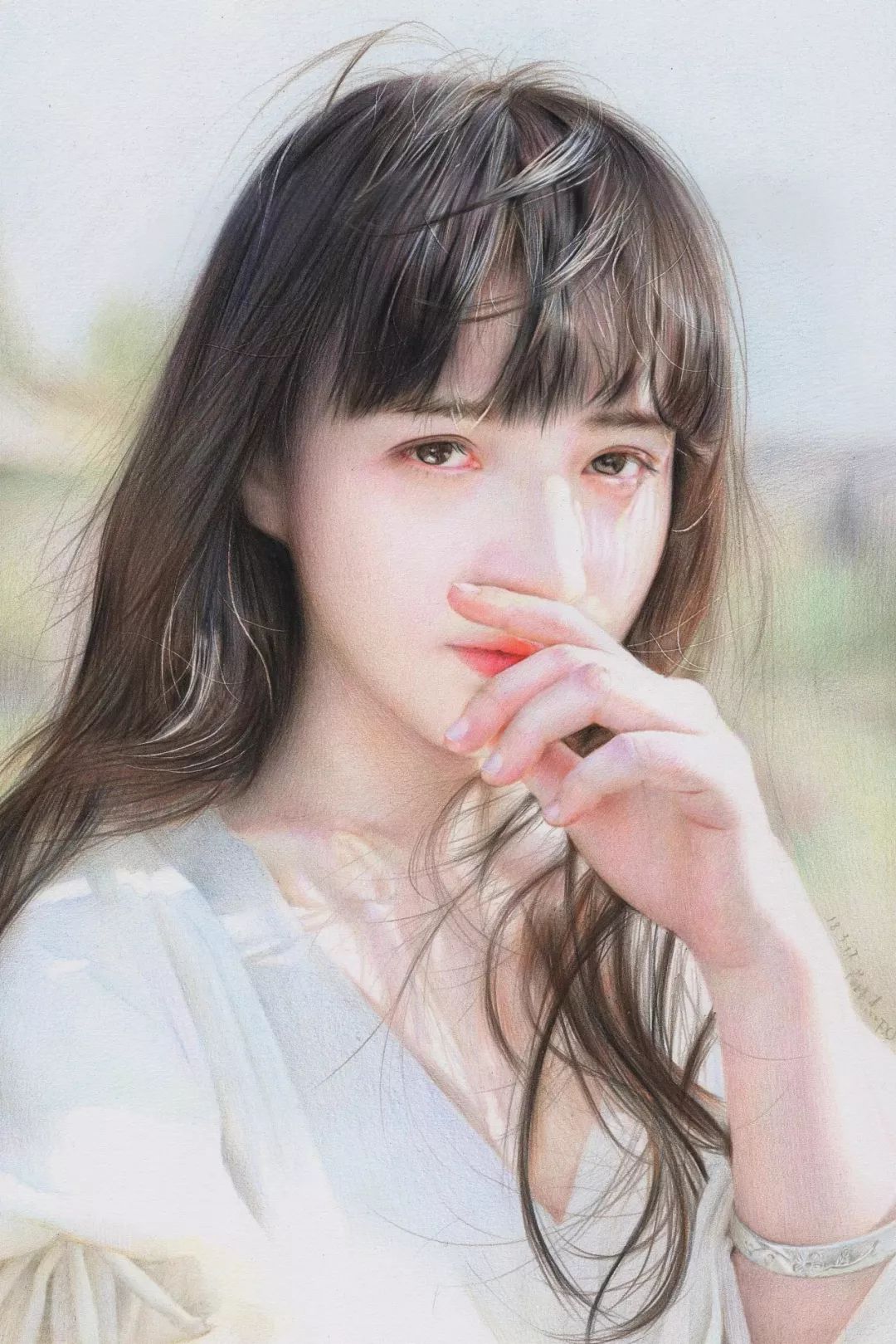 看第一眼就完全被惊艳到的超写实唯美彩铅作品居然把这些小仙女画活了