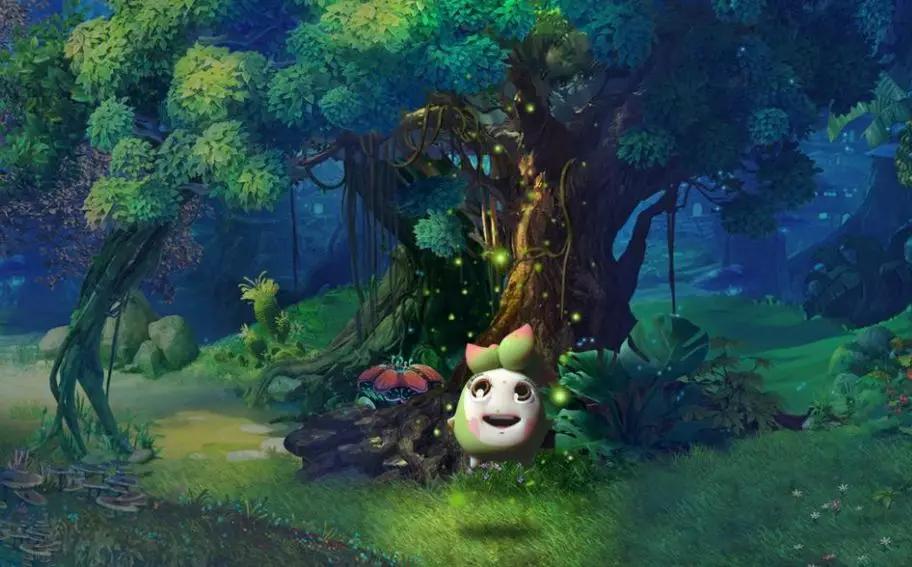 "肉肉"是魔幻森林的守护精灵,是一棵多肉植物.