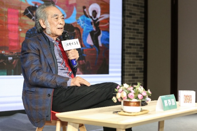 郭莽园敦煌画作首次现身广州289分享六十年书画艺术心得