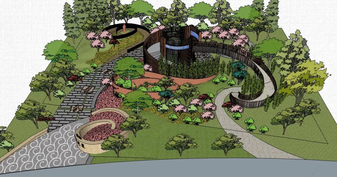 10万设计师都无法拒绝的超精致公园su模型一套就能搞定甲方附68套景观