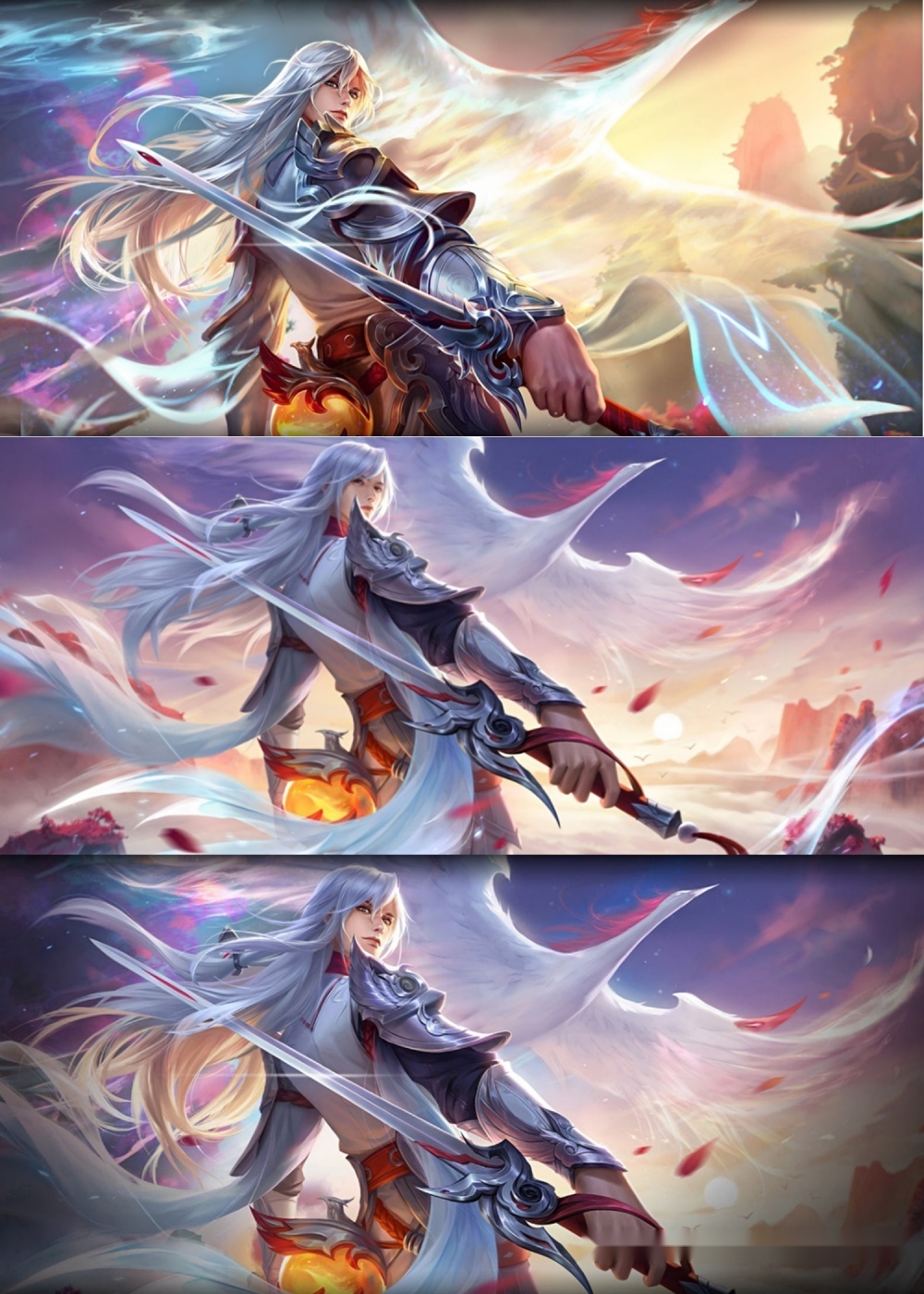 的第一版就挺好,那眼神看起来很自然而且有故事,更符合凤求凰背景故事