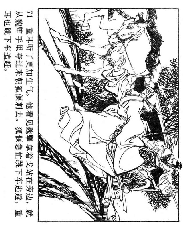 中国历史故事重耳流亡列国绘画王重英等